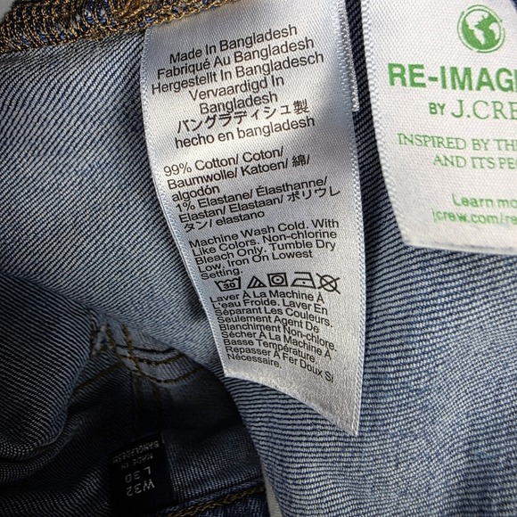 J.Crew Jeans Mens 32x30 Blue Slim Mid Rise Flex Stretch Medium Wash - Picture 6 of 10